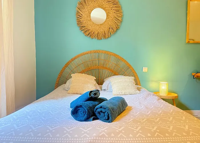 Daire Boho-chic En Hyper-centre De Au Calme, Confort, Wifi Rapide, Parking En Face, Arrivee Autonome *